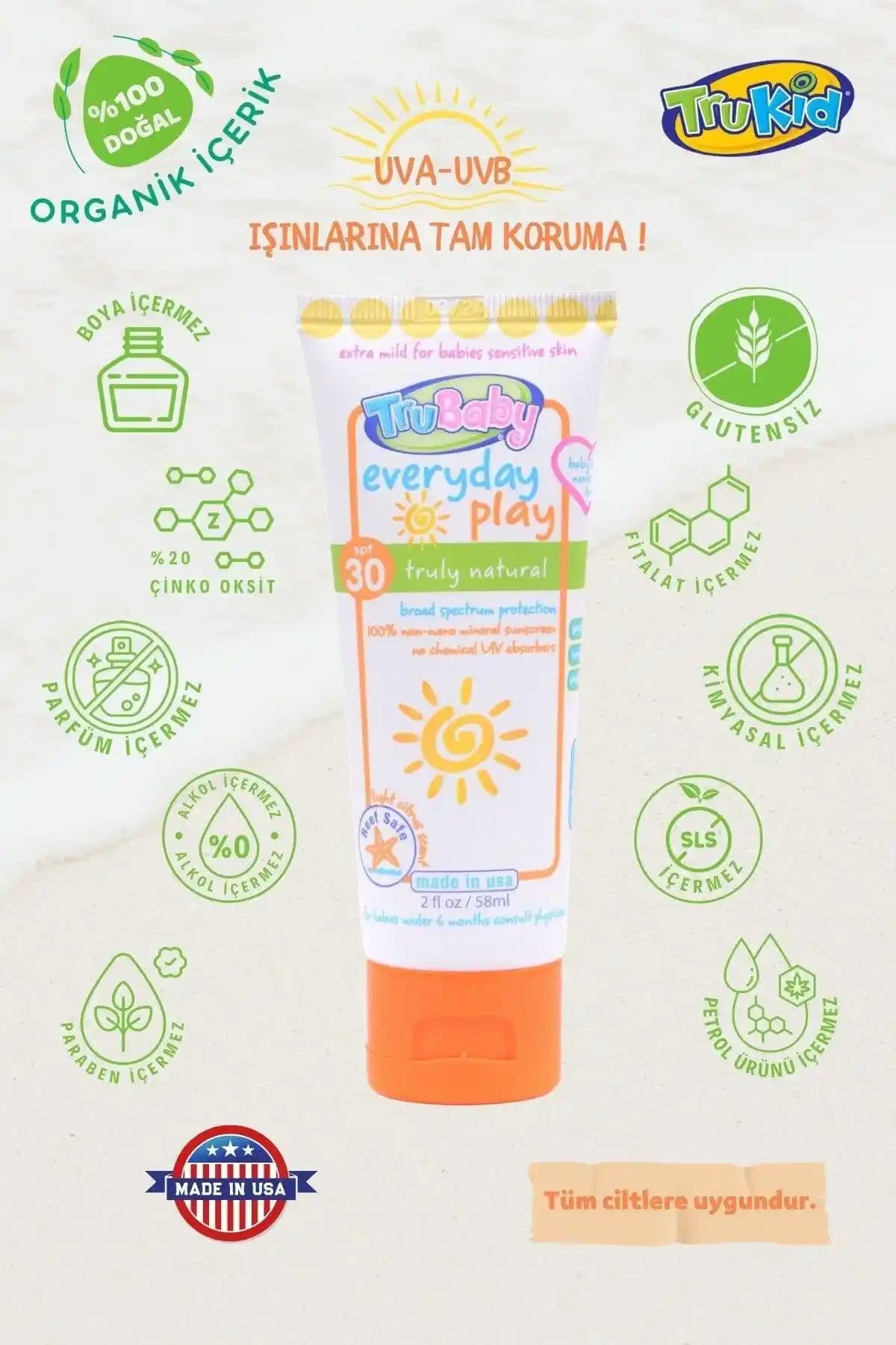 Trubaby Güneş Kremi: Hassas Ciltler İçin Güçlü ve Güvenilir Güneş Koruma Çözümü