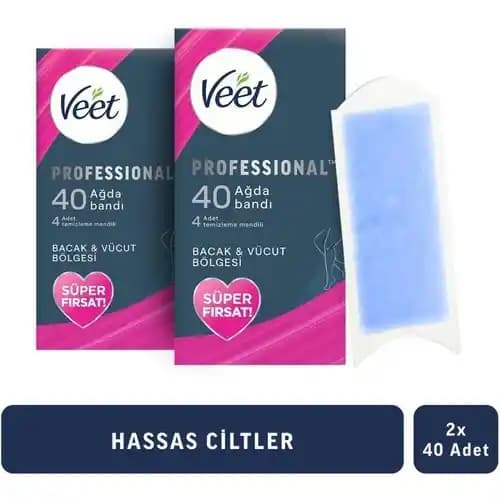 Veet Ağda Bandı 40'lı: Pratik ve Hassas Ciltler İçin Güvenilir Ağda Çözümü