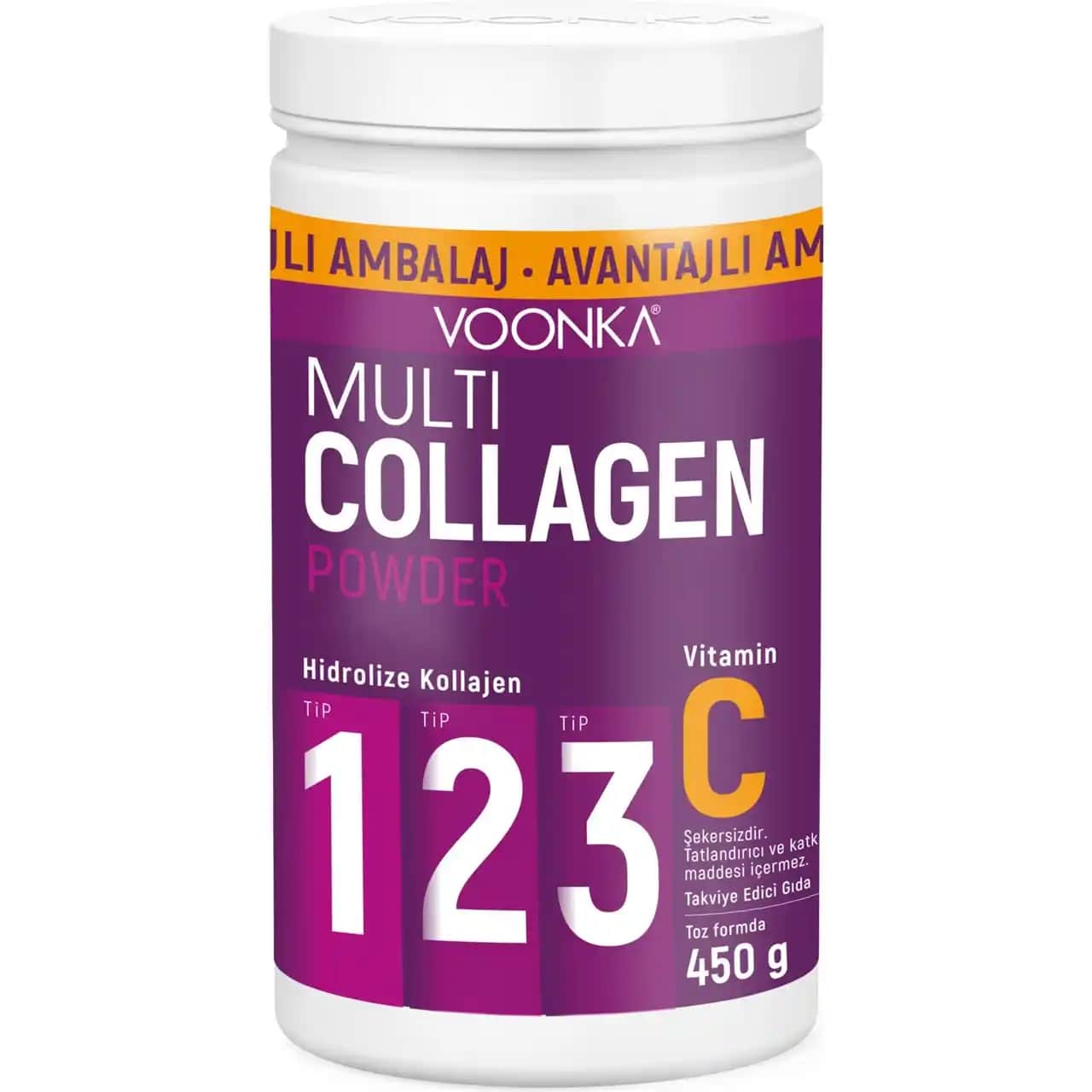 Voonka Multi Collagen Powder 450 gr ile Cilt ve Vücut Sağlığınızı Güçlendirin