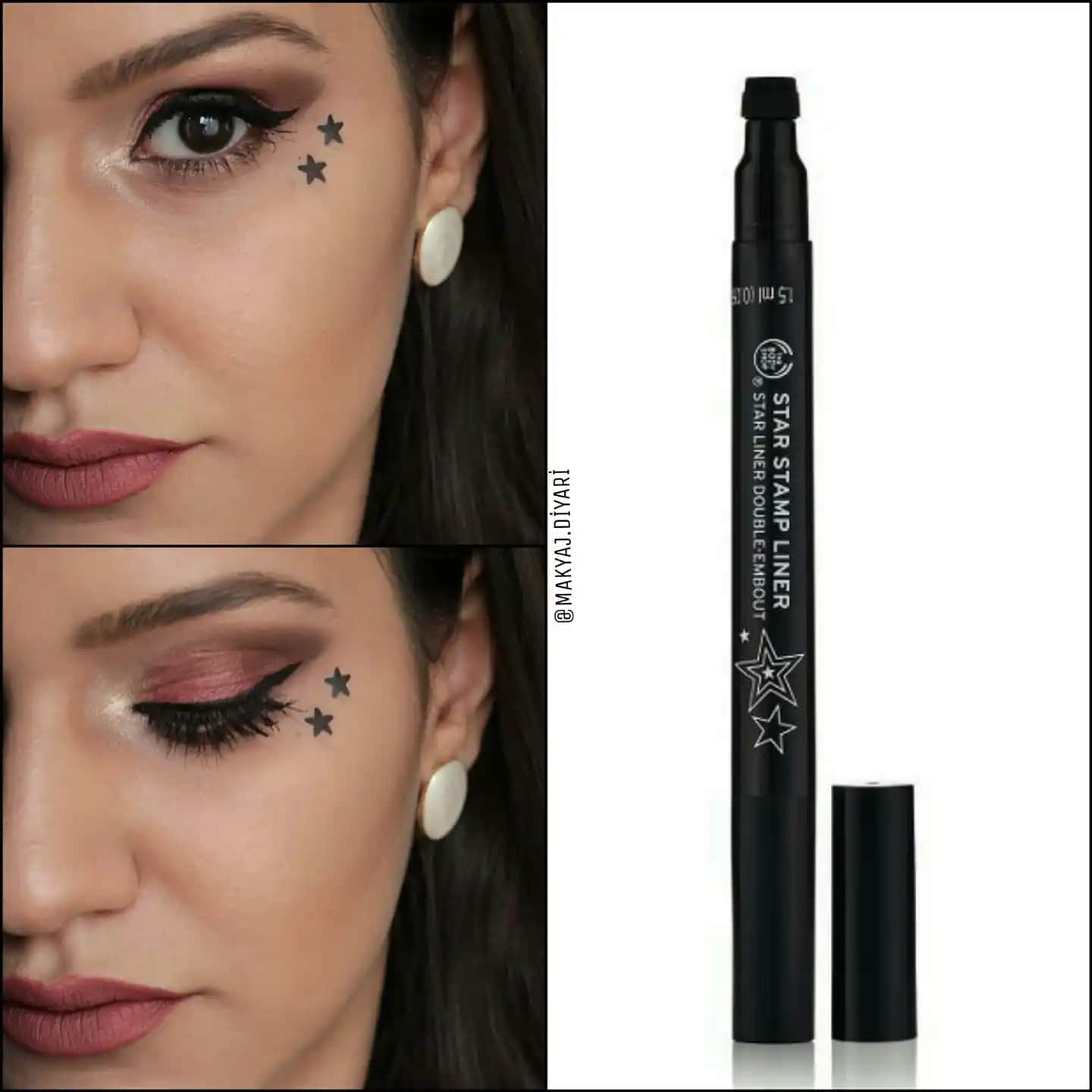 Yıldız Baskılı Eyeliner ile Gözlerde Parlak ve Özgün Bir Dokunuş Yaratma Rehberi
