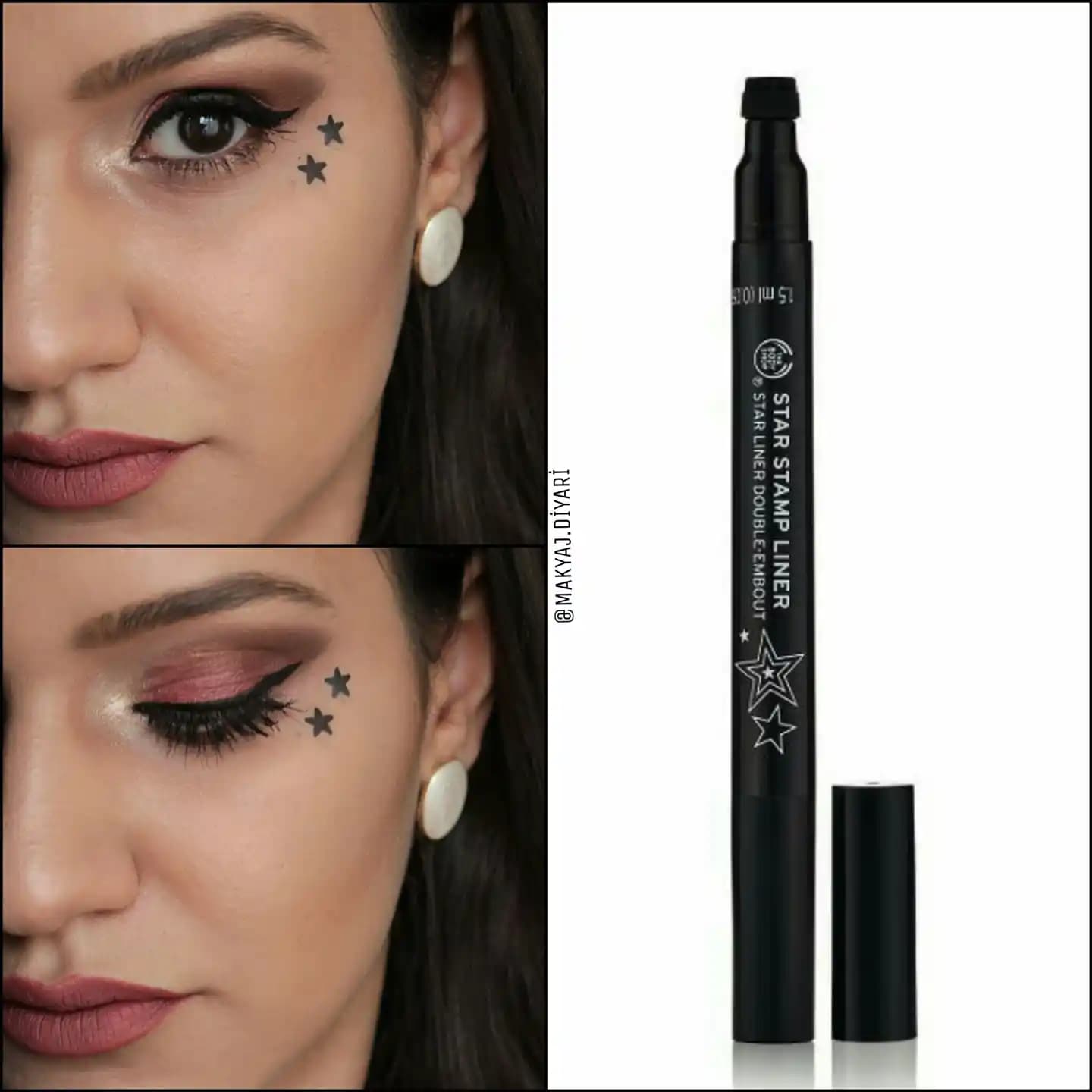 Yıldız Baskılı Eyeliner ile Gözlerde Parlak ve Özgün Bir Dokunuş Yaratma Rehberi