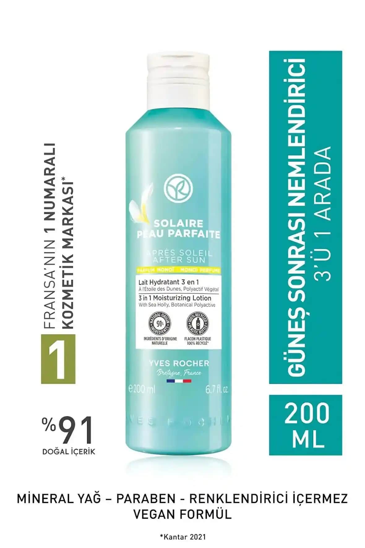 Yves Rocher Güneş Sonrası Sütü: Doğal İçeriklerle Cilt Koruma ve Onarım