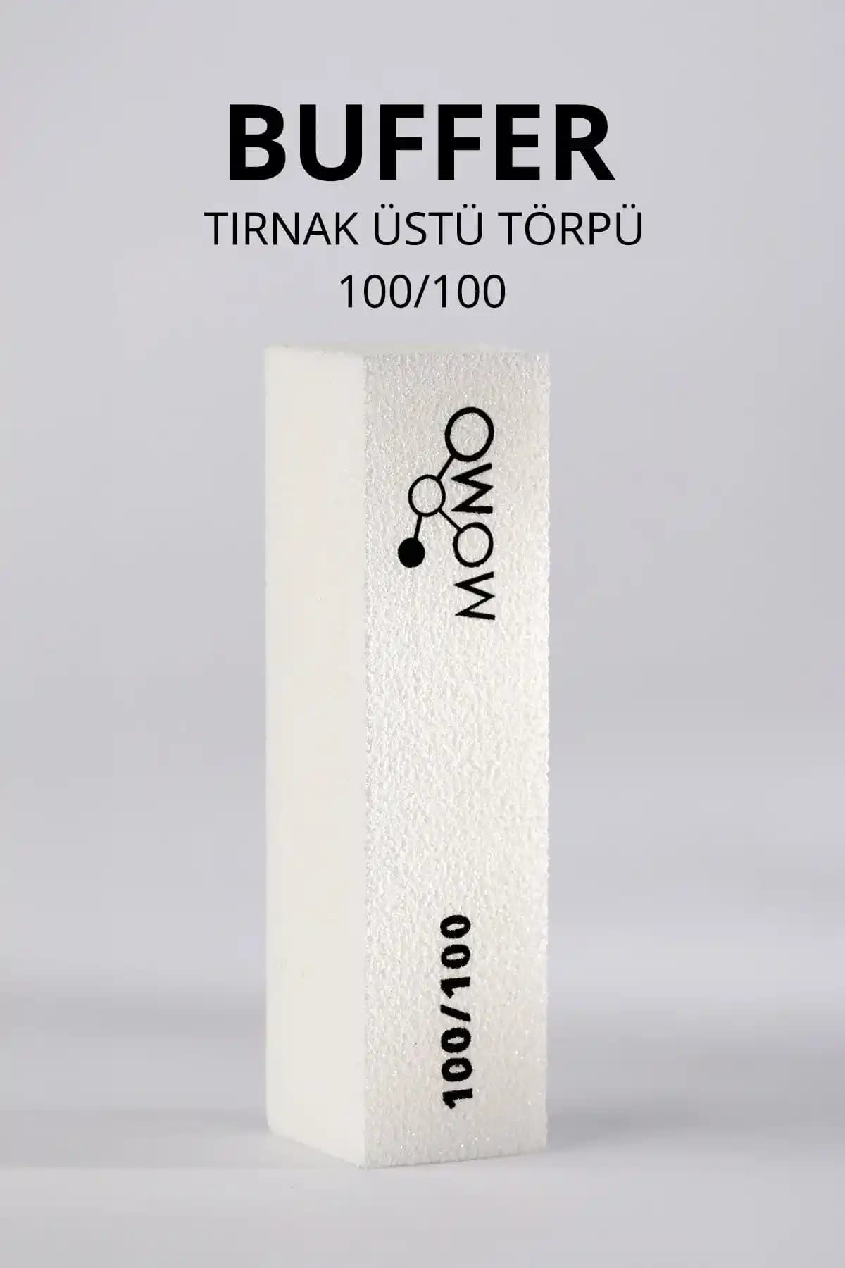 Momo Professional Tırnak Üstü Törpü Buffer 100/100 Beyaz 10 cm ile Sağlıklı ve Parlak Tırnaklar