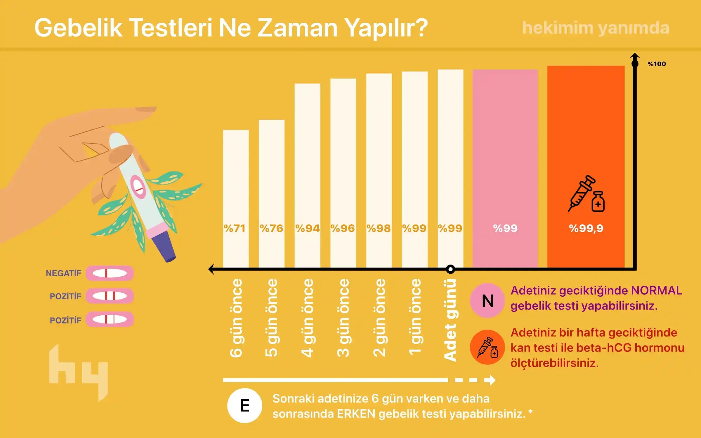 Gebelik Testleri Ne Zaman Pozitif Çıkar ve En Erken Belirtiler Nelerdir