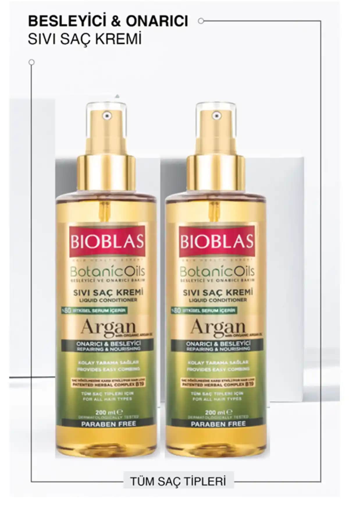 BioBlas Sıvı Saç Kremi Argan ile Sağlıklı ve Parlak Saçlar İçin Doğal Çözüm