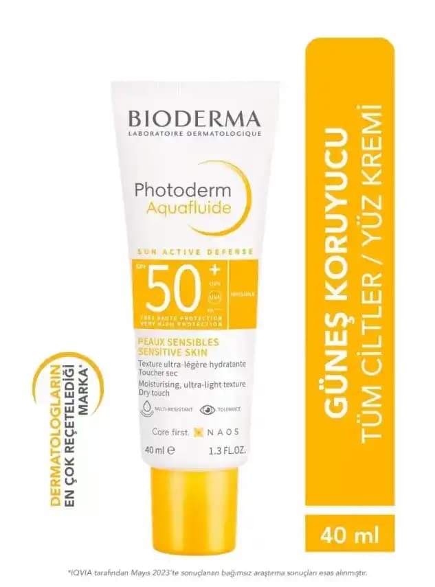 Bioderma Aquafluid Güneş Kremi Renksiz: Hafif ve Geniş Spektrum Koruma Sağlayan Günlük Güneş Koruyucu