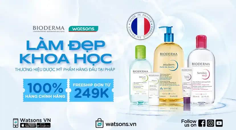 Bioderma ve Watson's Markalarıyla Güvenilir Kozmetik ve Kişisel Bakım Çözümleri