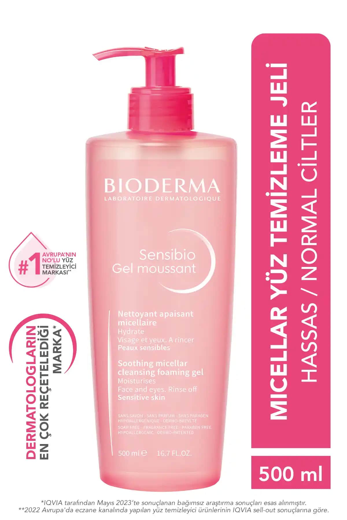 Bioderma Yüz Yıkama Jeli Kuru ve Hassas Ciltler İçin Doğru Temizlik Çözümü