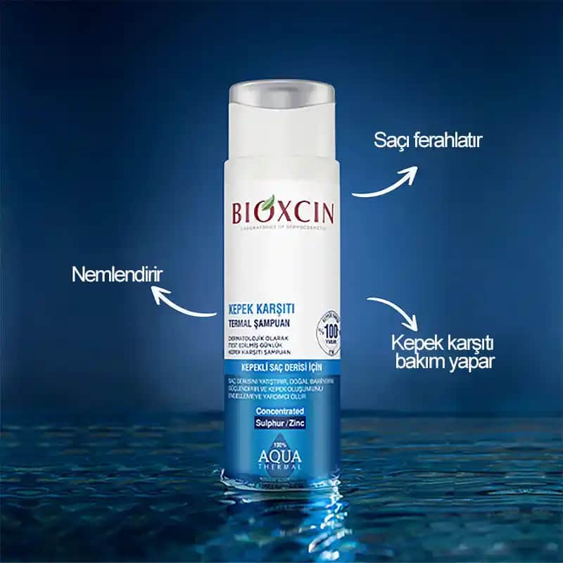 Bioxcin Aqua Thermal Kepek Karşıtı Şampuan ile Saç Sağlığınızı Koruyun ve Kepeği Kontrol Altına Alın