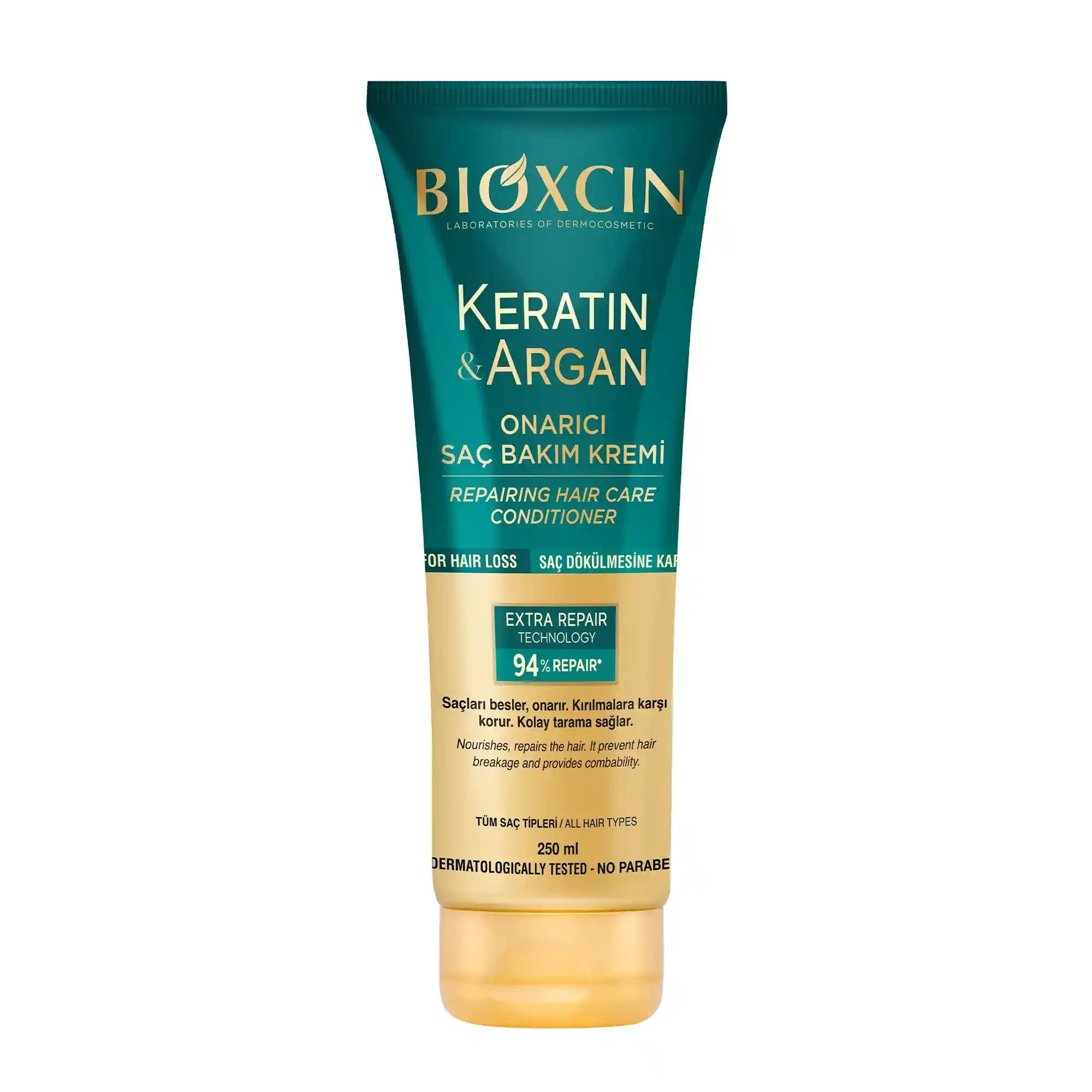 Bioxcin Keratin ve Argan İçeren Onarıcı Saç Kremi: Güçlendiren ve Parlatan Doğal Formül