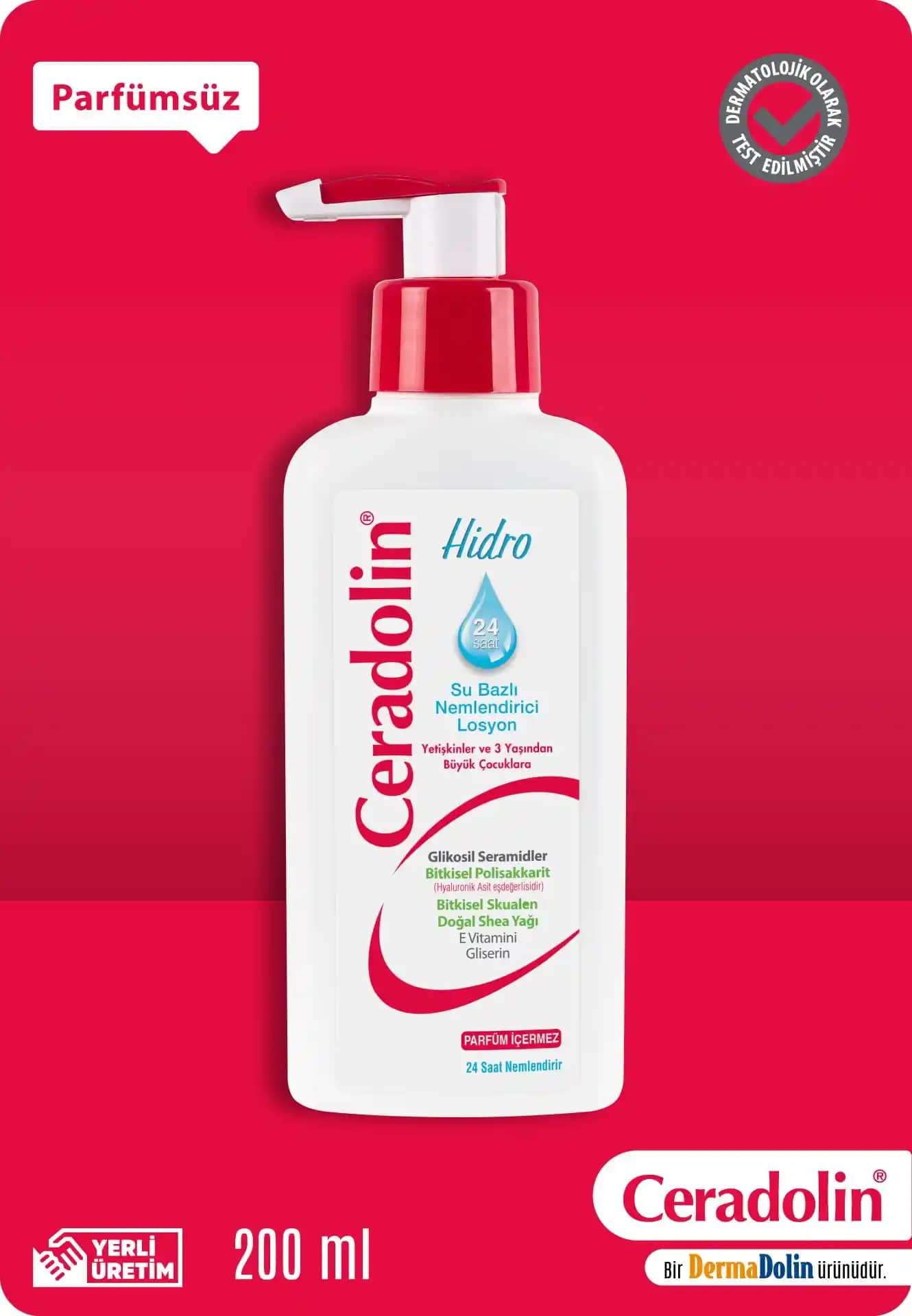 Ceradolin Hidro Losyonu: Hassas ve Kuru Ciltler İçin Güçlü Bir Nemlendirici Çözüm