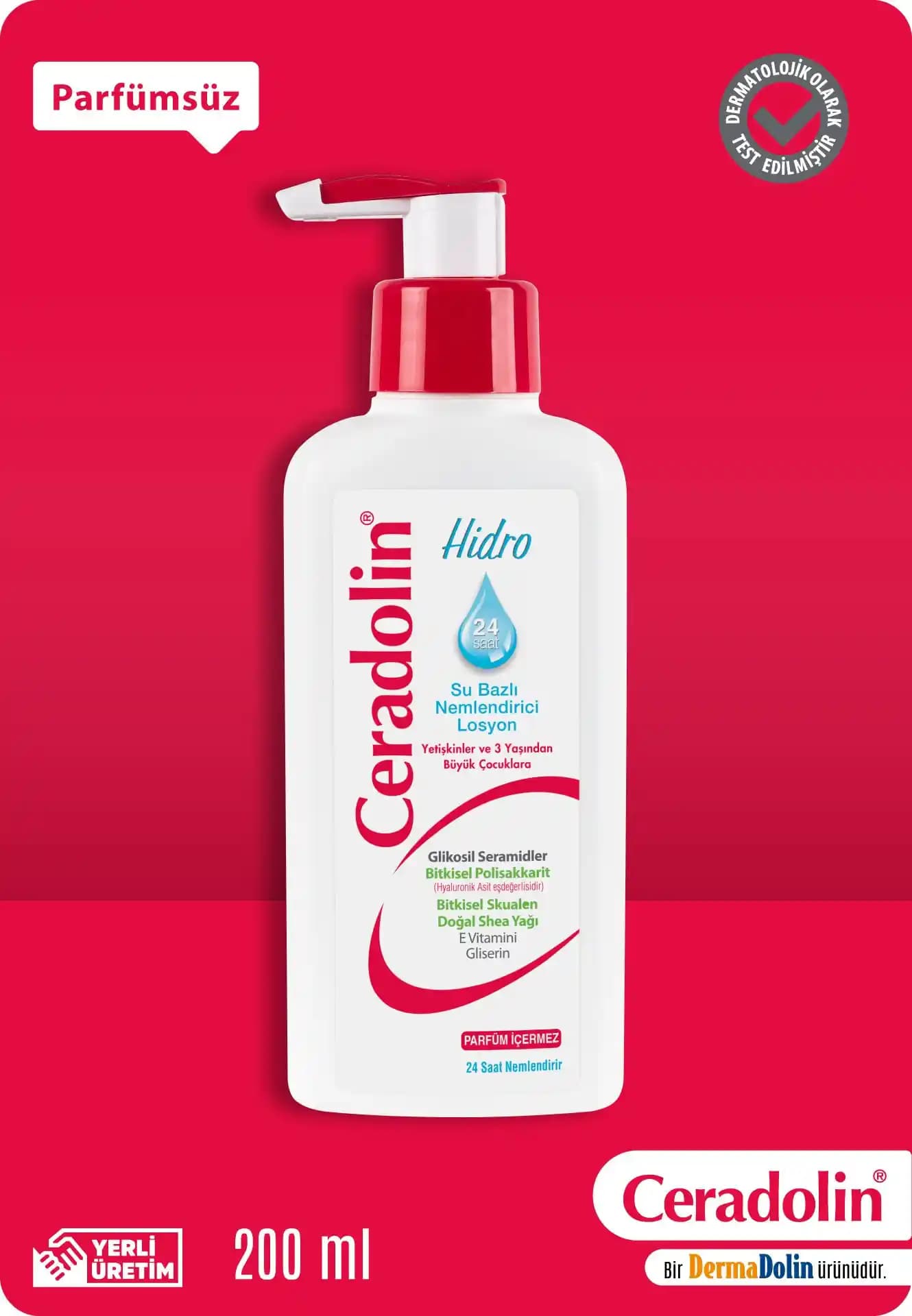Ceradolin Hidro Losyonu: Hassas ve Kuru Ciltler İçin Güçlü Bir Nemlendirici Çözüm