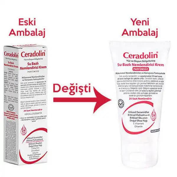 Ceradolin su bazlı nemlendirici krem 500 ml ile sağlıklı ve parlak cilt bakımı