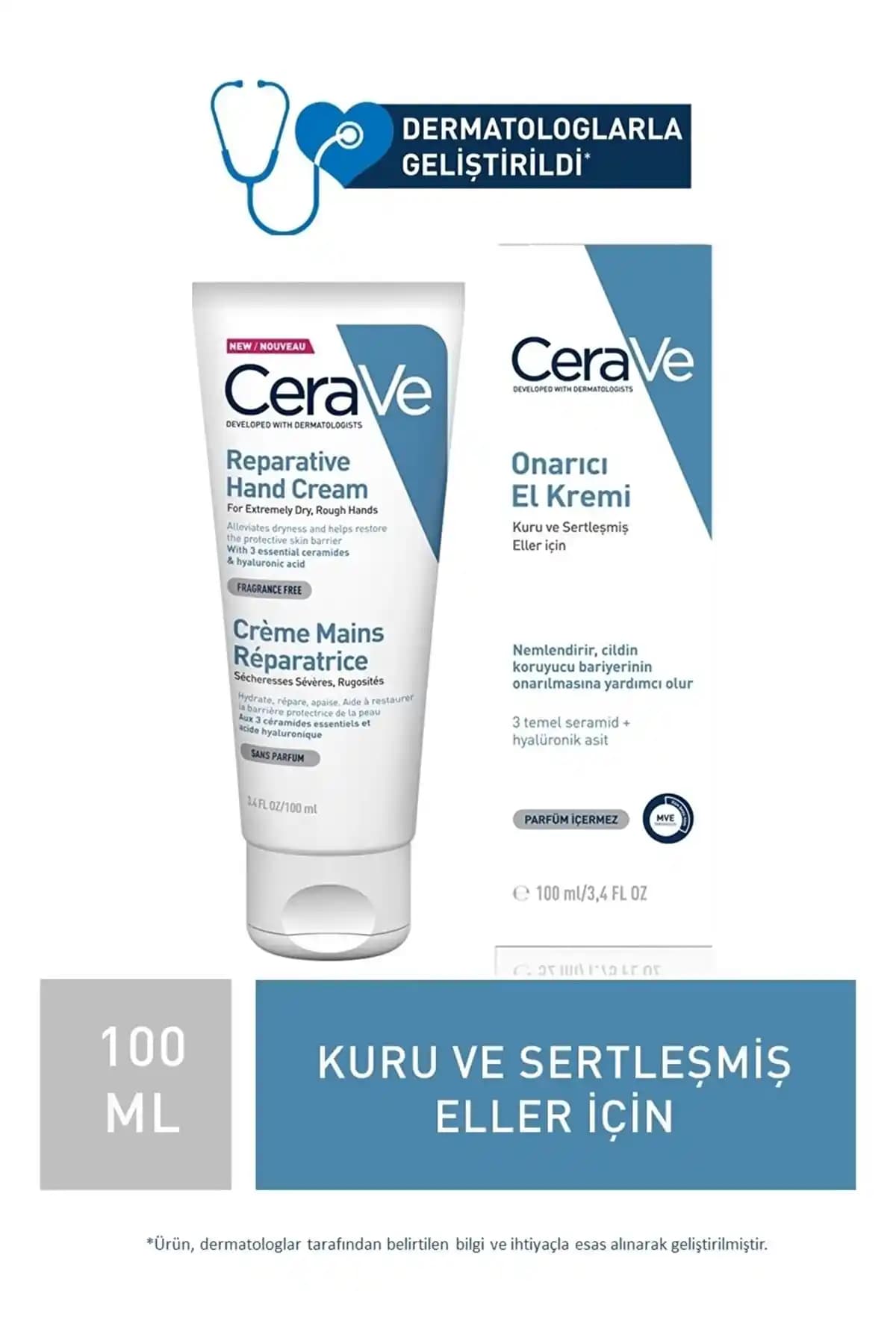 CeraVe El Kremi 100 ml: Günlük El Bakımı ve Cilt Onarımı İçin Güvenilir Çözüm