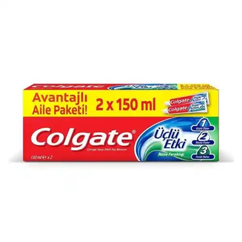 Colgate 3'lü Etki Diş Macunu: Güçlendiren, Beyazlatan ve Ferahlatan Formül