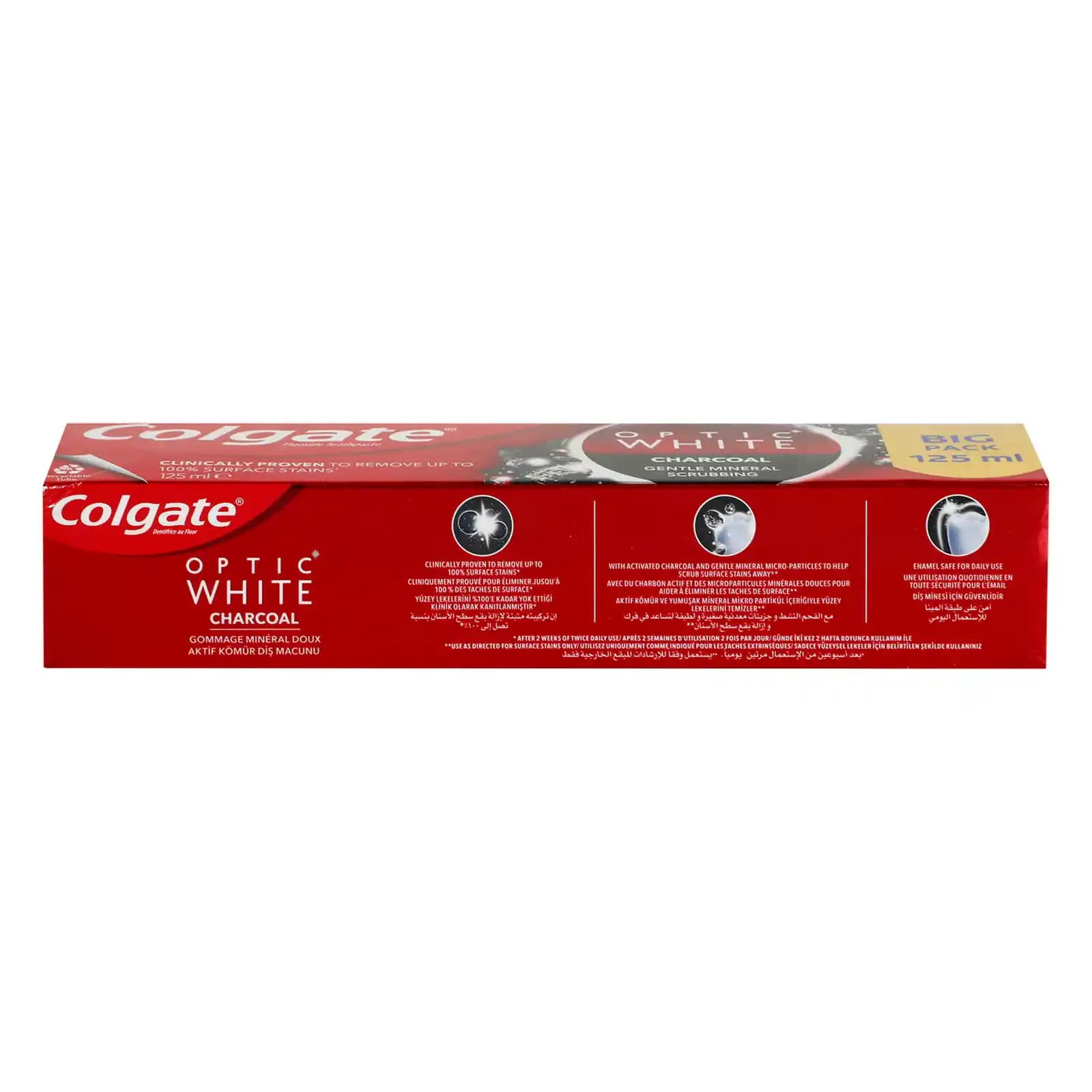 Colgate Optic White Charcoal 125 ml ile diş beyazlatma ve sağlıklı gülüşler