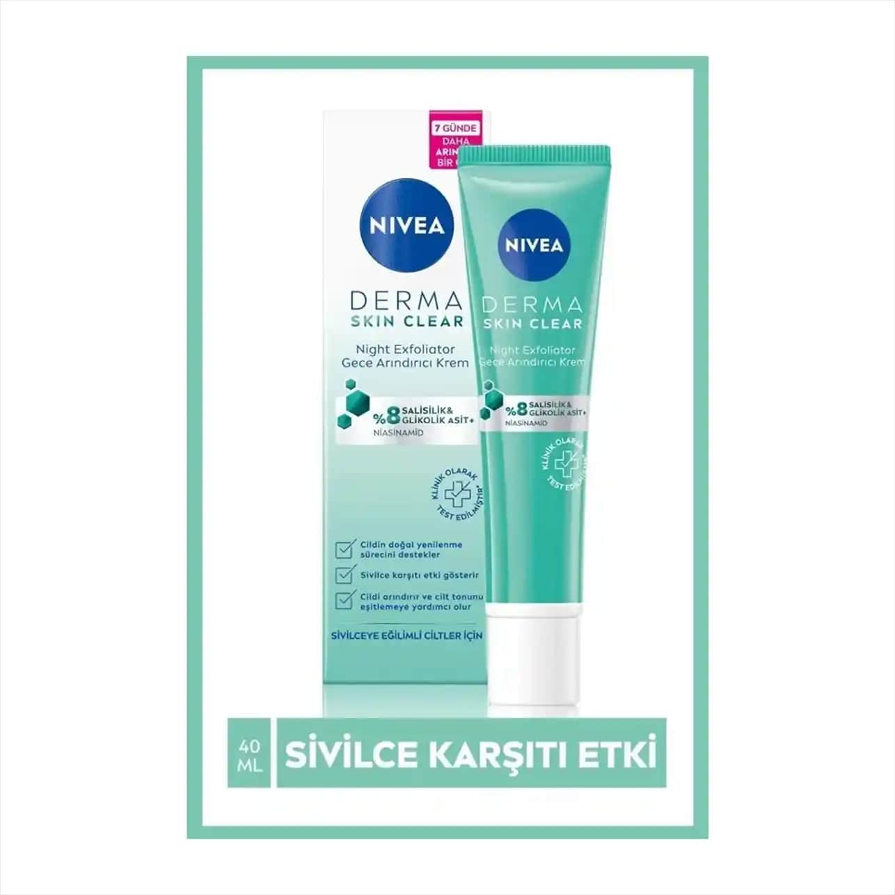 Derma Skin Clear Nivea Kremi: Sivilce ve Yağlı Ciltler İçin Etkili Cilt Bakım Ürünü