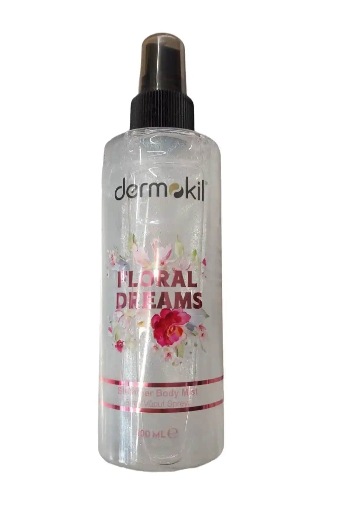 Dermokil Floral Dreams Simli Vücut Spreyi: Doğal Çiçek Kokuları ve Işıltı Sağlayan Ürün