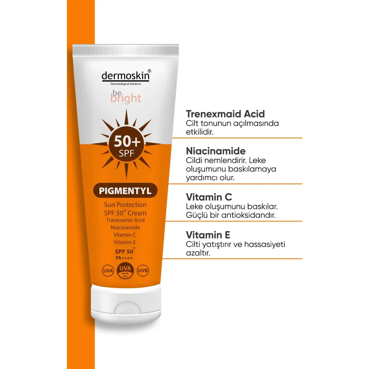 Dermoskin Be Bright Pigmentyl Güneş Koruyucu SPF 50+ ile Cilt Sağlığınızı Güvenceye Alın