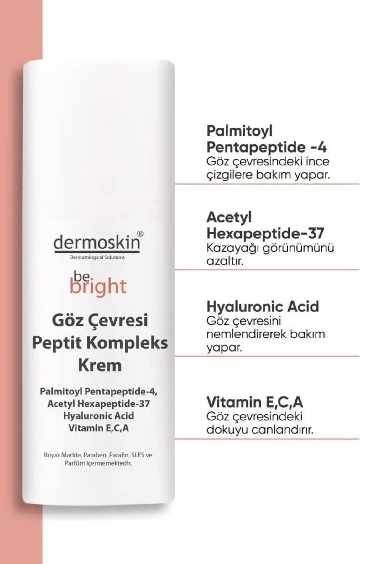 Dermoskin Göz Kremi Peptit ile Göz Çevresi Bakımında Yenilikçi Çözüm