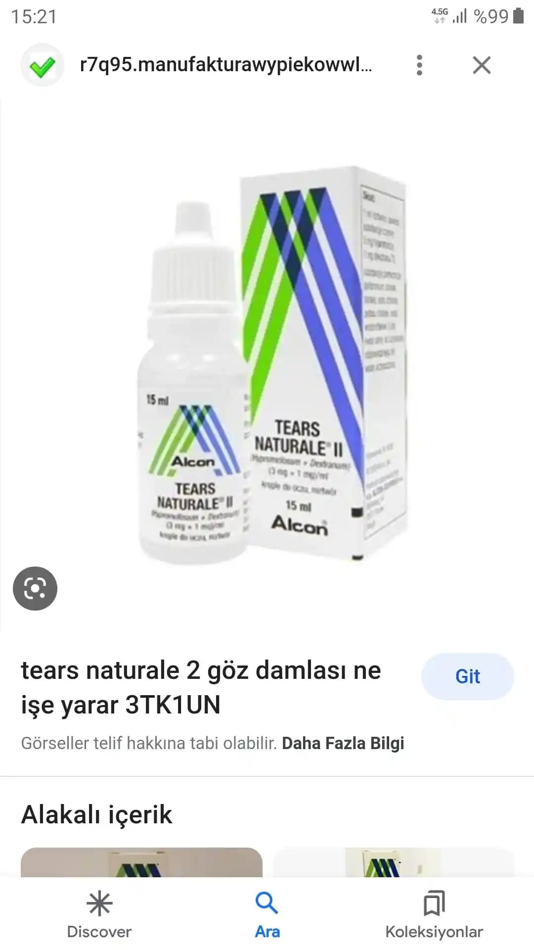 Doğal Göz Damlası Kullanımı ve Göz Sağlığında Güvenilirlik Analizi