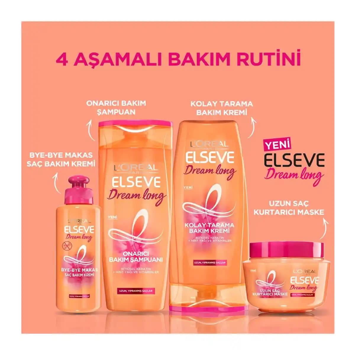 Elseve Dream Long Saç Kremi ile Uzun, Güçlü ve Sağlıklı Saçlara Ulaşın