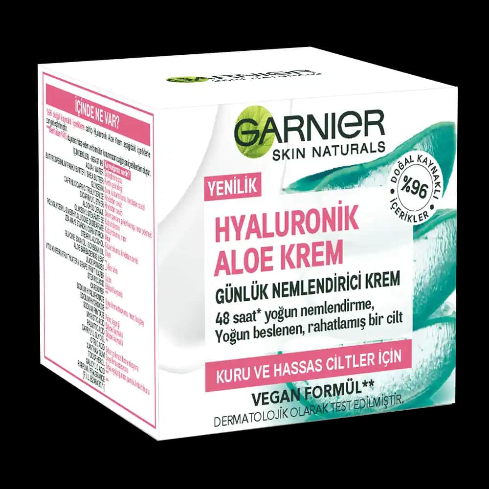 Garnier Hyaluronik Aloe Krem: Nemlendirici ve Yatıştırıcı Doğal Cilt Bakım Ürünü