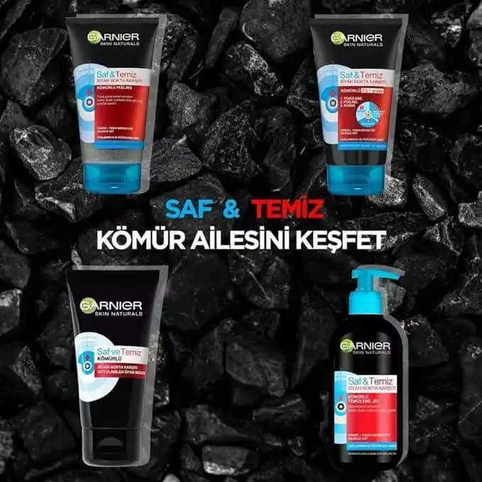 Garnier Kömürlü Yüz Temizleme Jeli: Derinlemesine Temizlik ve Ferahlık Sağlayan Cilt Bakım Ürünü