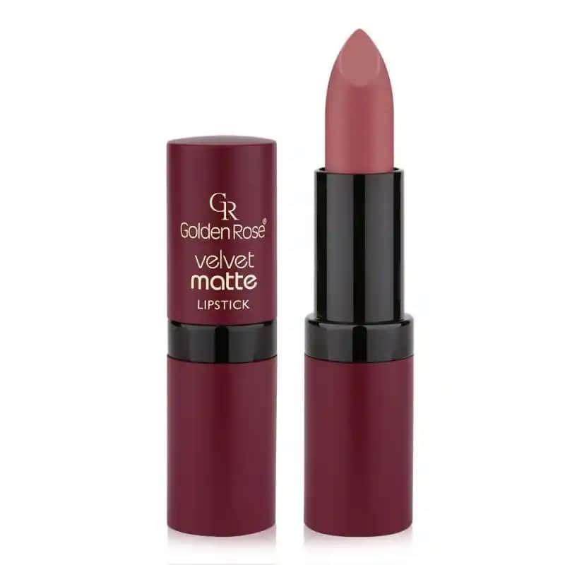 Golden Rose Velvet Matte 16 Ruj ile Kaliteli ve Uzun Süre Dayanan Mat Dudak Makyajı
