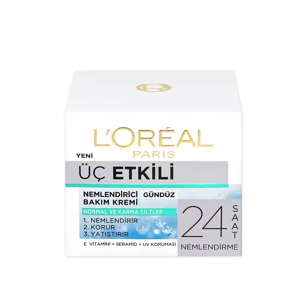 L'Oréal 3 Etkili Ferahlık Günlük Bakım Kremi: Tazelik ve Nem Sağlayan Yenilikçi Formül