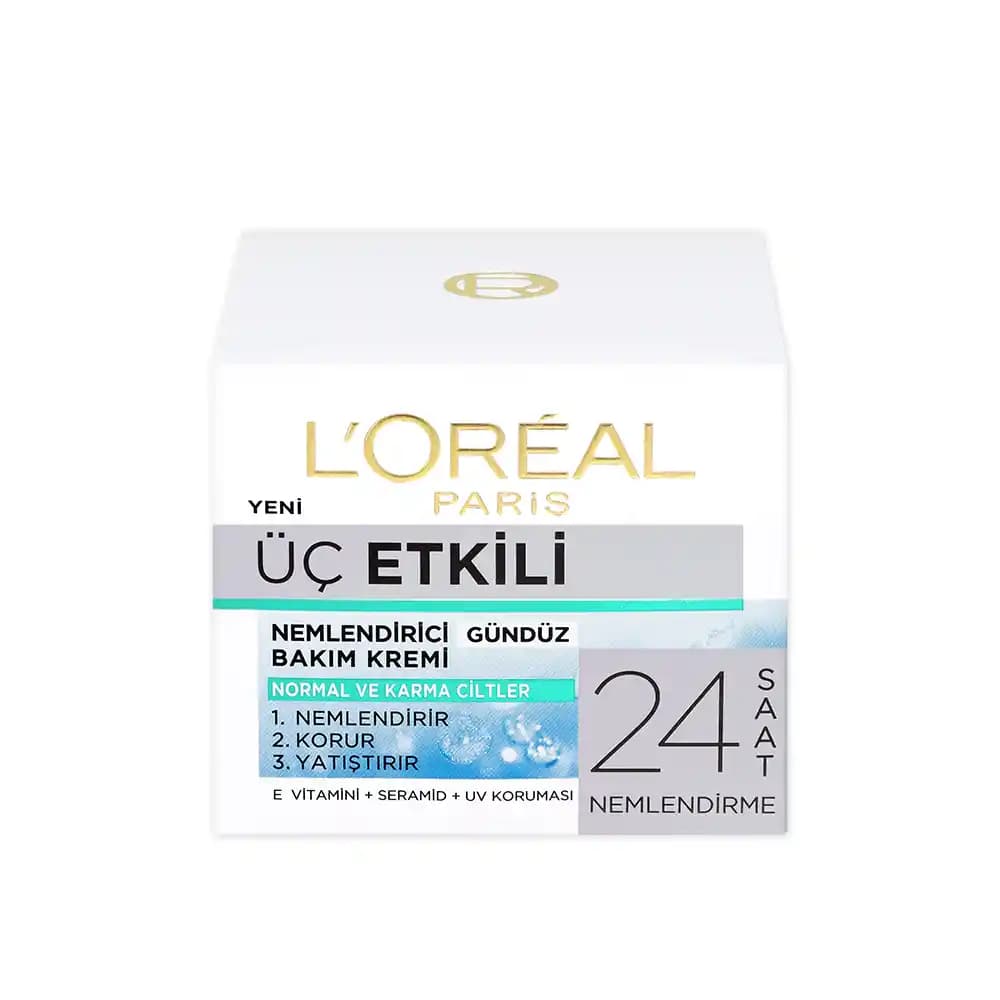 L'Oréal 3 Etkili Ferahlık Günlük Bakım Kremi: Tazelik ve Nem Sağlayan Yenilikçi Formül