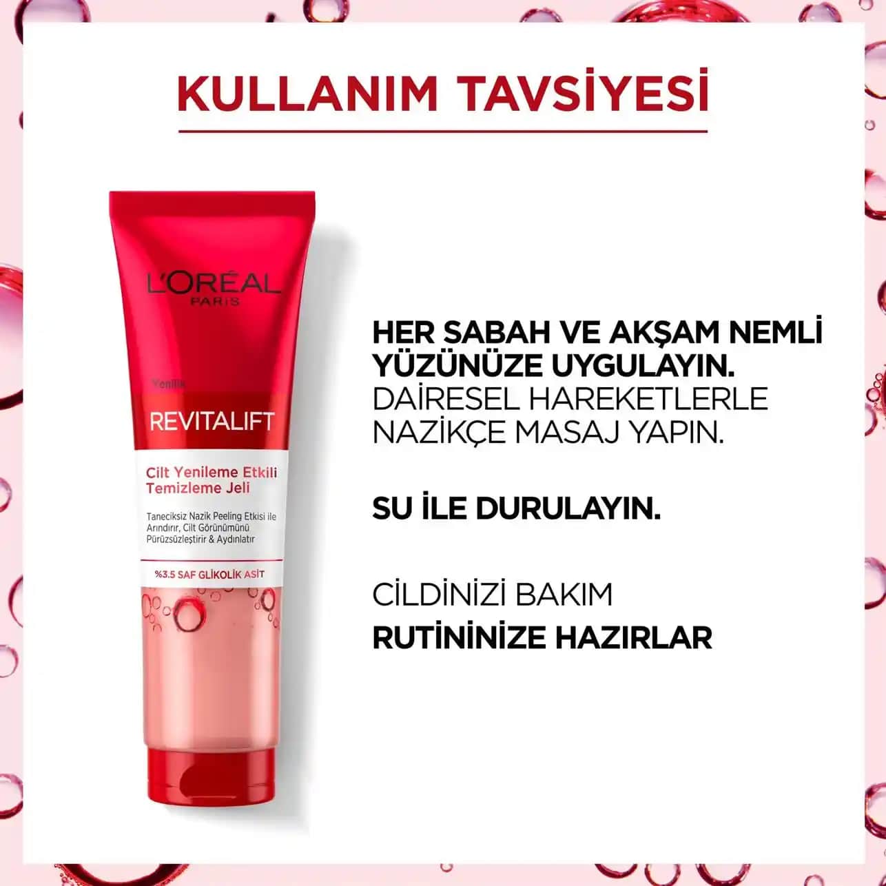 L'Oréal Paris Revitalift Temizleme Jeli ile Sağlıklı ve Genç Görünüm İçin Temizlik Rutini