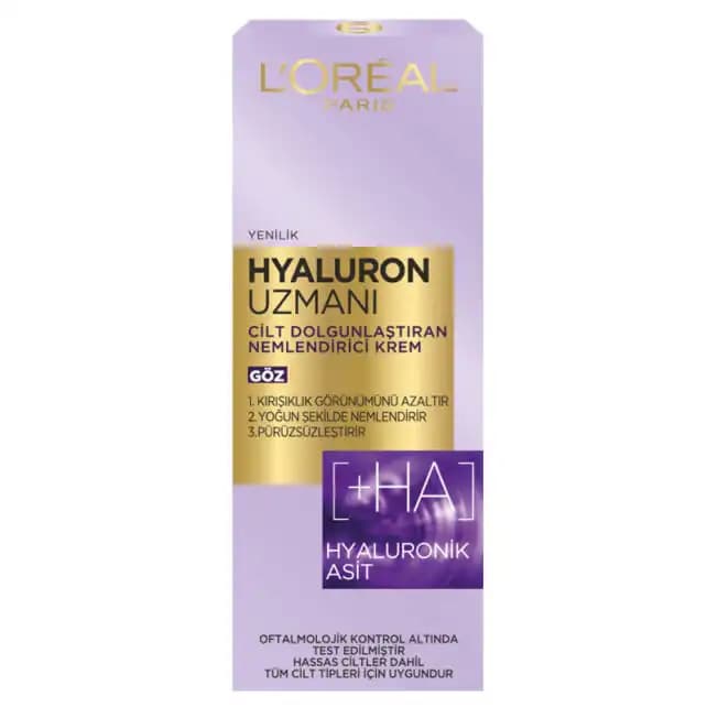 Loreal Hyaluron Göz Kremi: Nem ve Yaşlanma Karşıtı Modern Göz Bakım Çözümü