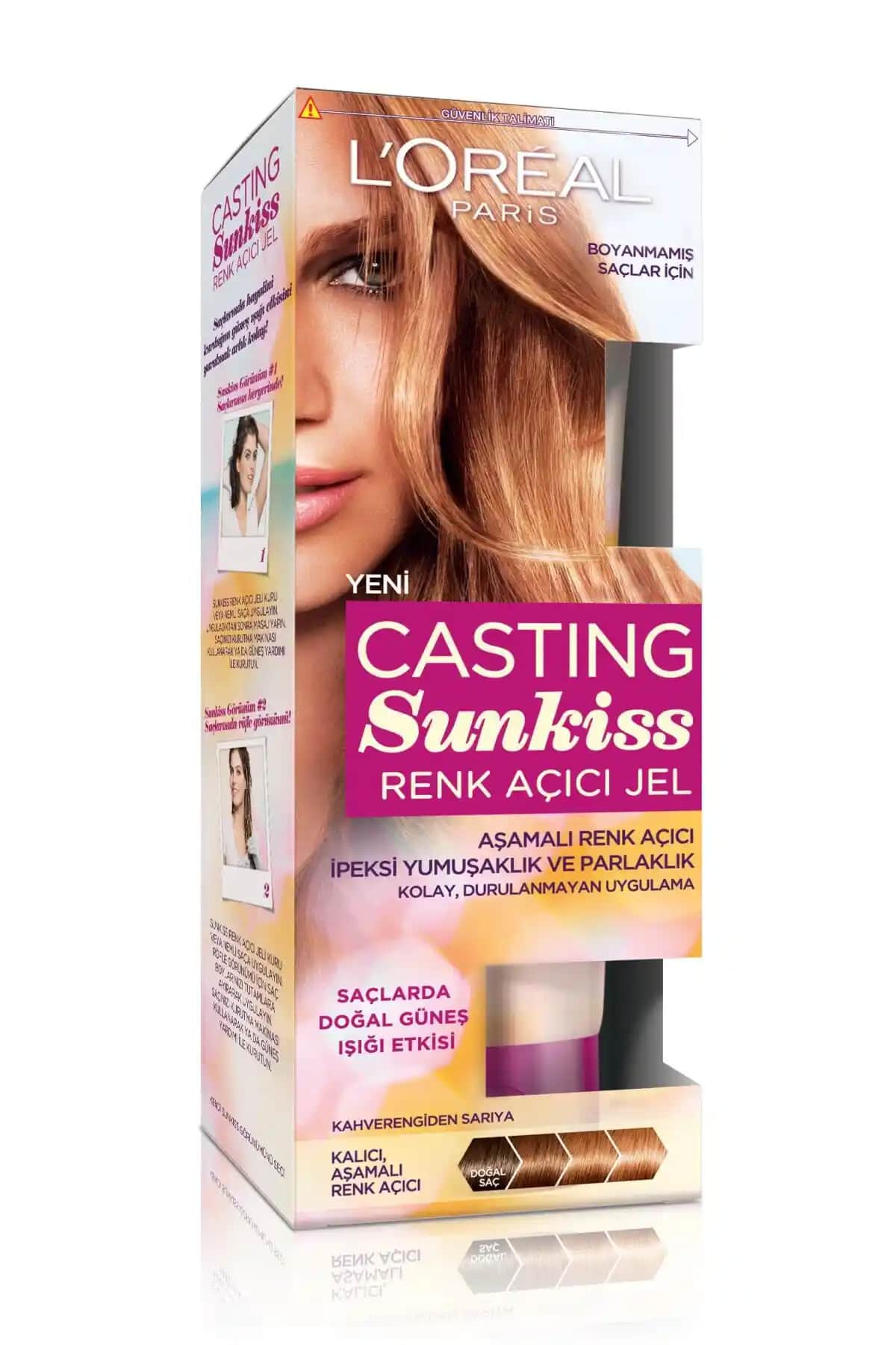 Loreal Paris Casting Sunkiss Renk Açıcı Jel ile Doğal ve Parlak Saç Renkleri Elde Edin