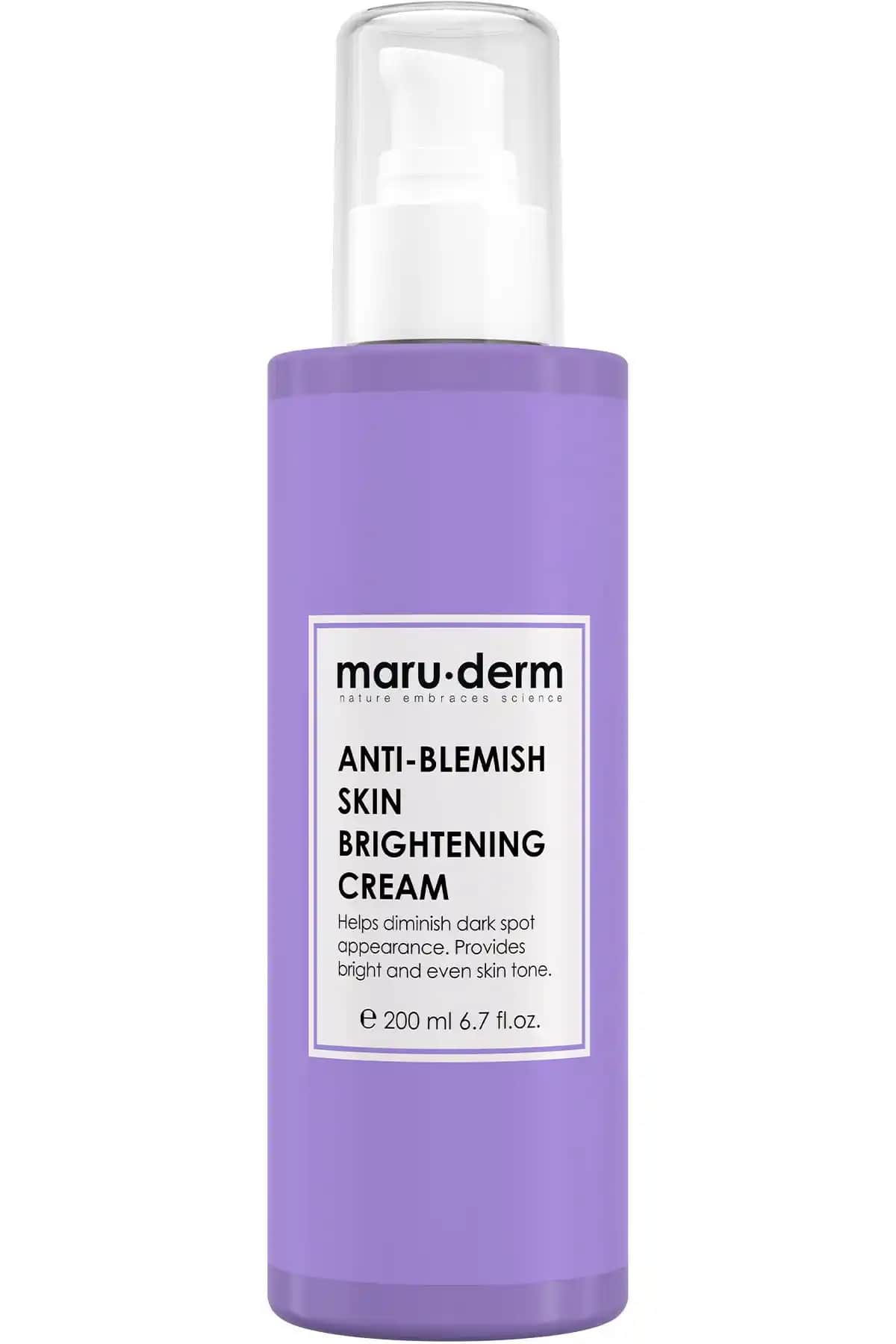 Maru Derm Beyazlatıcı Krem ile Cilt Tonunu Eşitleyen ve Parlaklık Sağlayan Çözüm