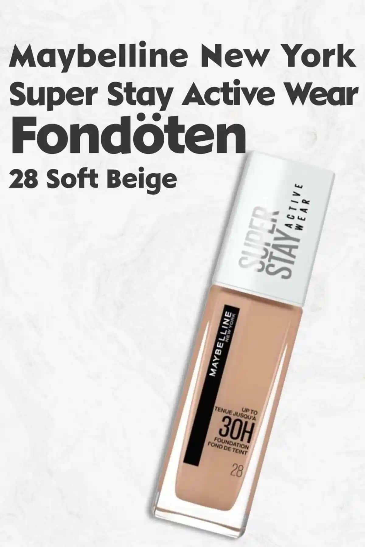 Maybelline SuperStay Active Wear Fondöten: Uzun Süre Dayanıklı ve Doğal Görünüm Sağlayan Makyaj Ürünü