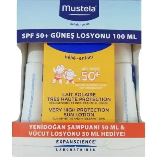 Mustela Bebek Güneş Kremi 100 ml ile Hassas Bebek Cildi İçin Güvenli Koruma