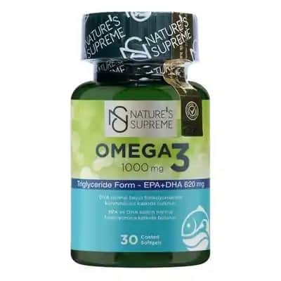 Nature's Supreme Omega 3 1000 mg ile doğal güzellik ve sağlık desteği