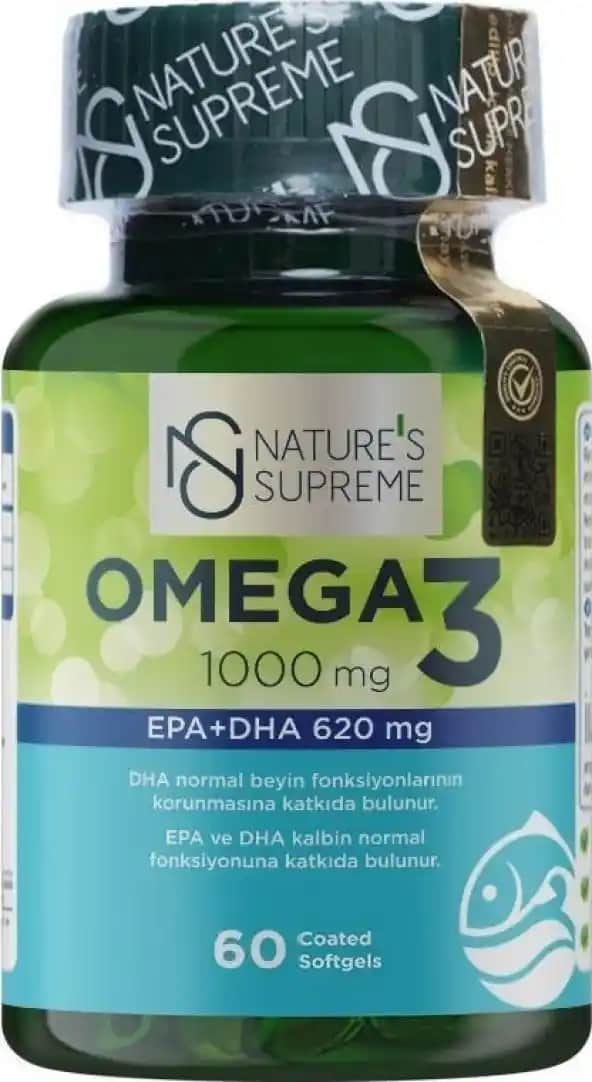 Nature's Supreme Omega 3: Doğal ve Yüksek Kaliteli Omega 3 Kaynağı ile Güzellik ve Sağlık