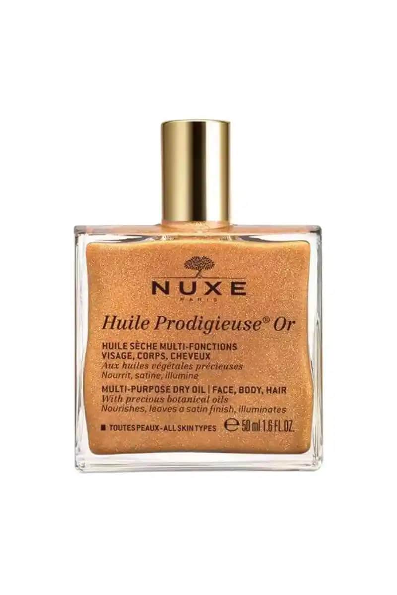 Nuxe Altın Parıltılı Kuru Yağ: Çok Yönlü Kullanım ve Doğal Işıltı Sağlayan Güzellik Ürünü