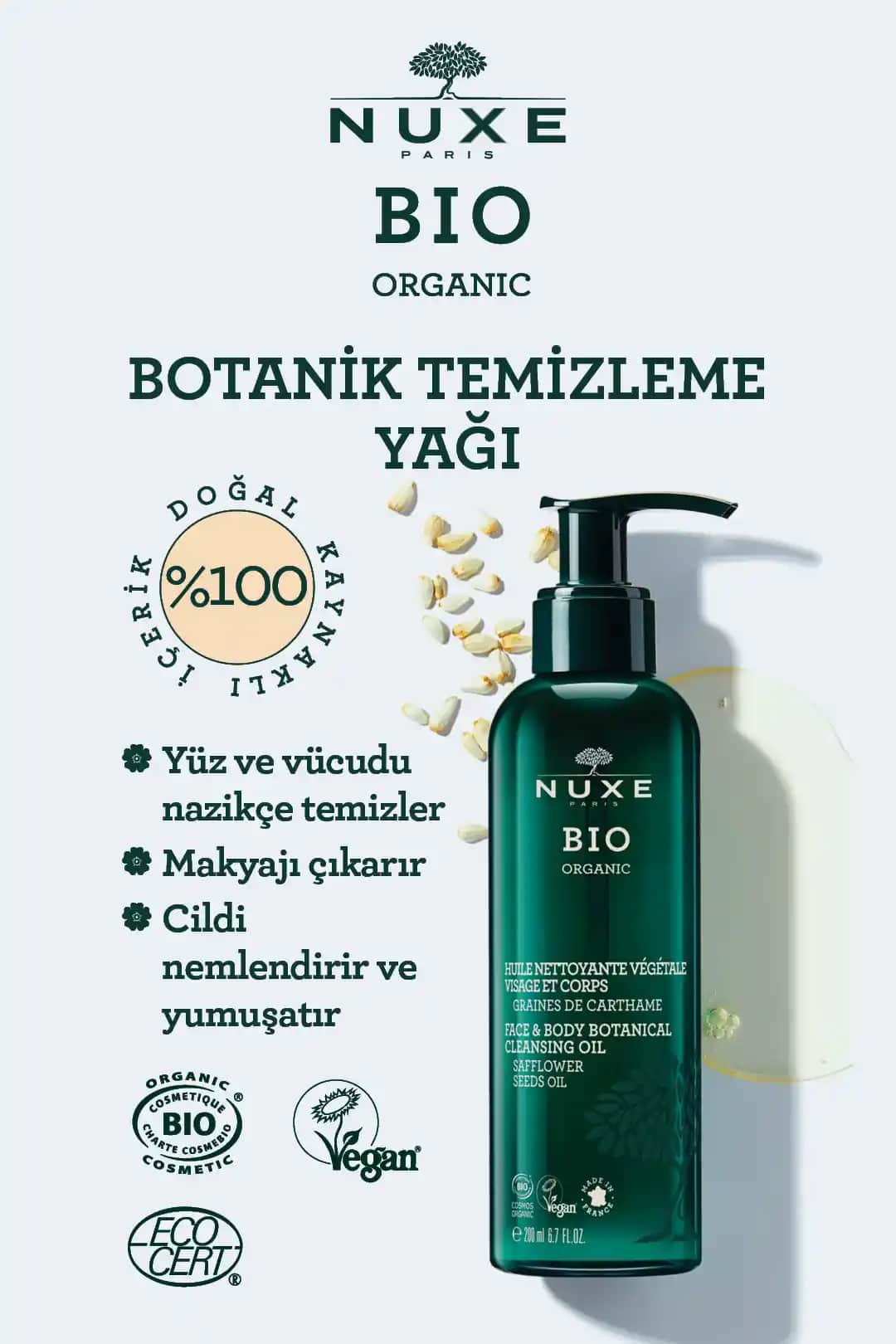 Nuxe Bio Organic Temizleme Yağı ile Doğal ve Etkili Cilt Bakımı Nasıl Yapılır
