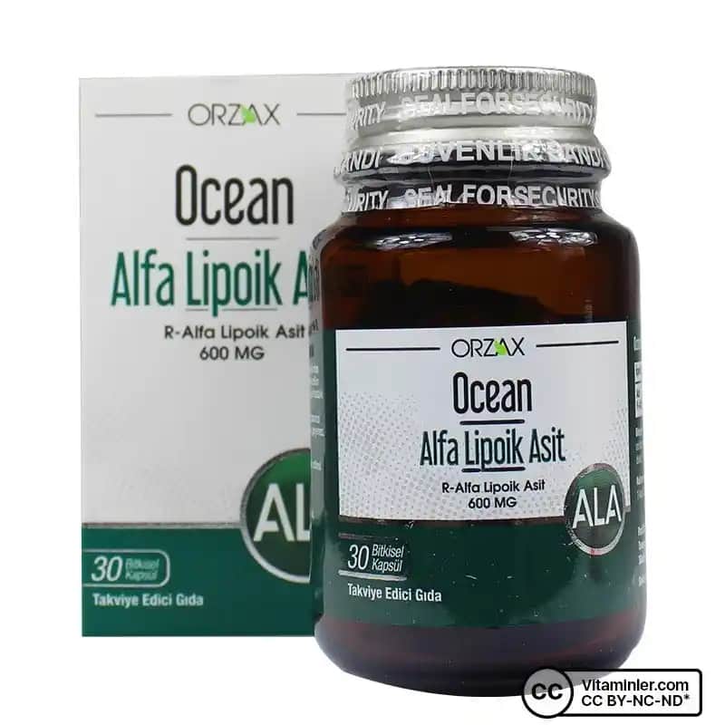 Ocean Alfa Lipoik Asit 600 mg: Cilt ve Sağlık İçin Güçlü Bir Takviye