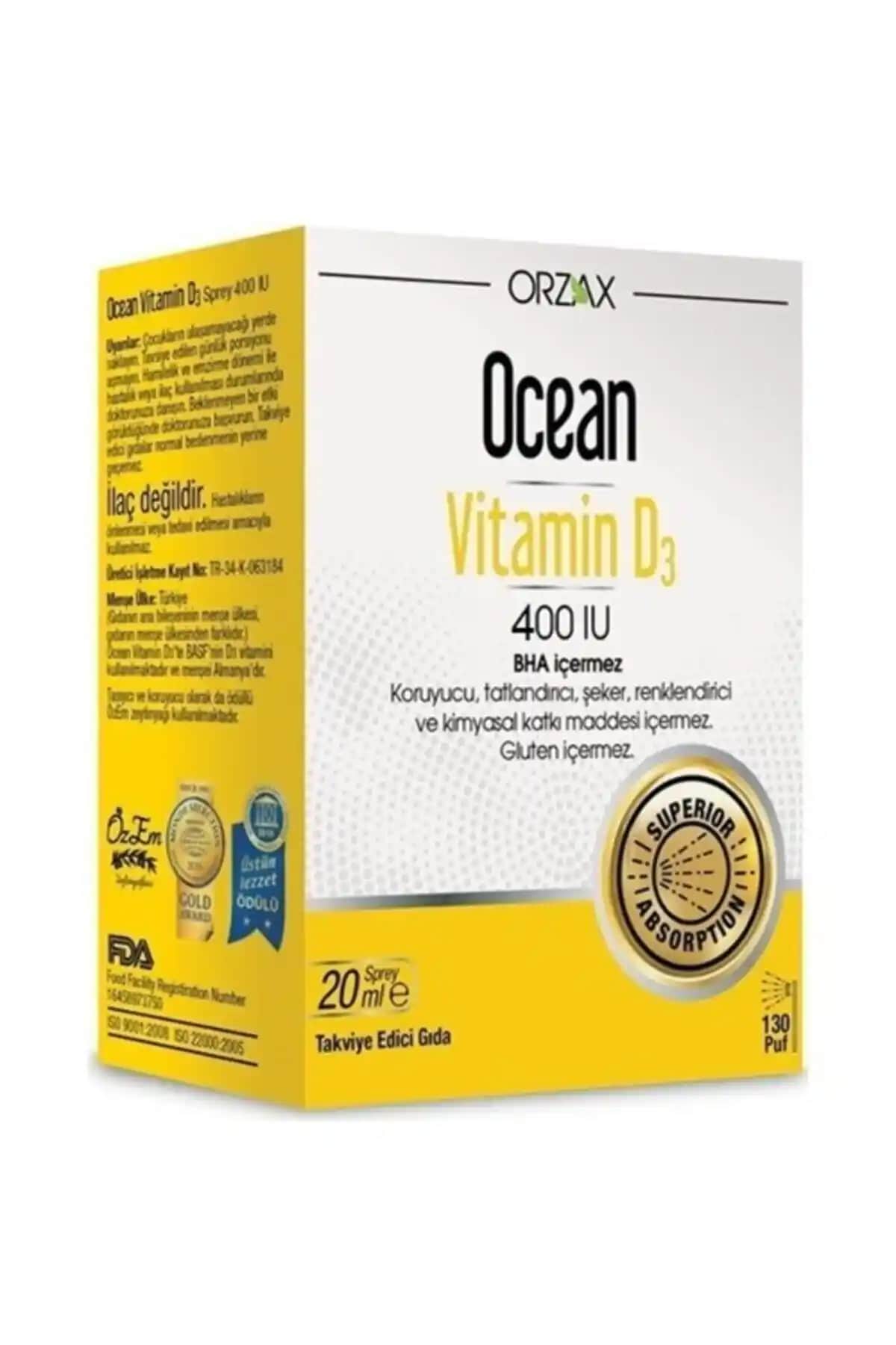 Ocean D3 Vitamini: Doğal İçeriklerle Cilt ve Sağlık Destekleyici Takviye Ürünü