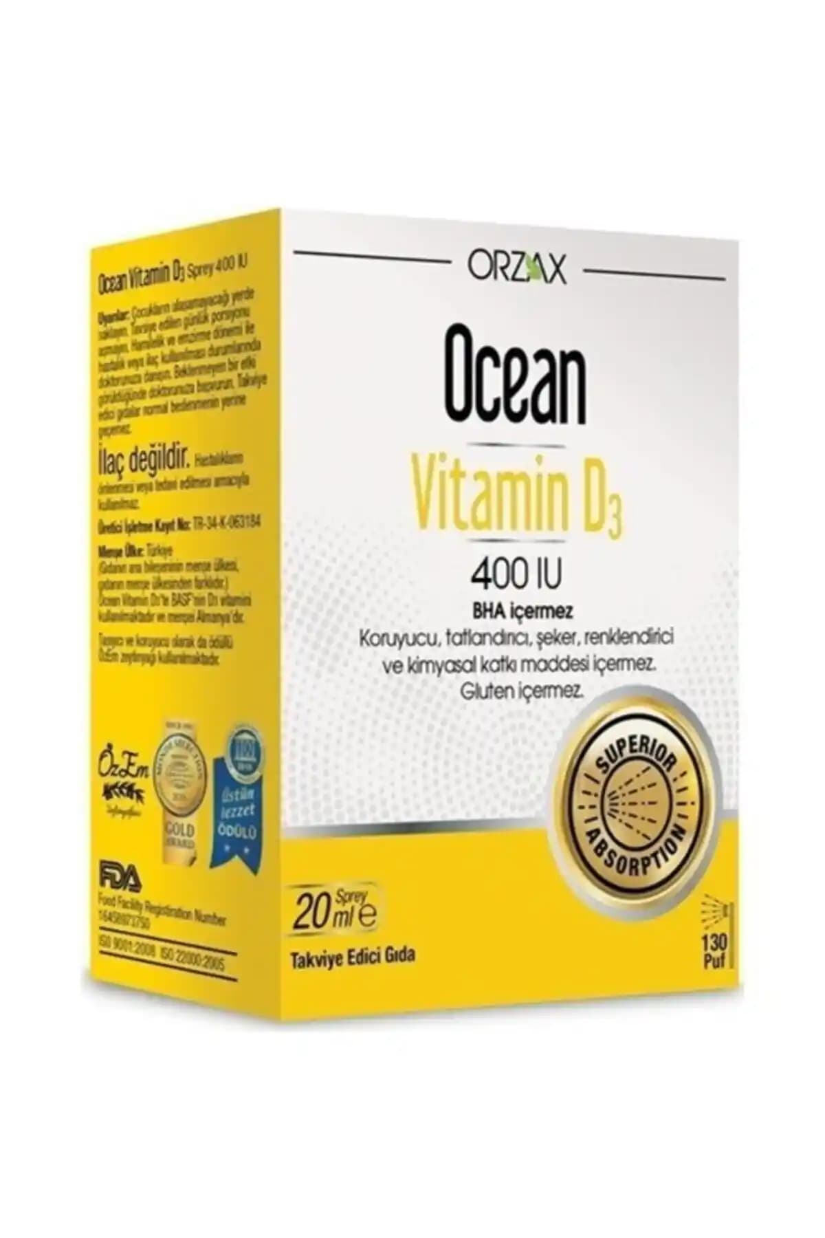Ocean D3 Vitamini: Doğal İçeriklerle Cilt ve Sağlık Destekleyici Takviye Ürünü