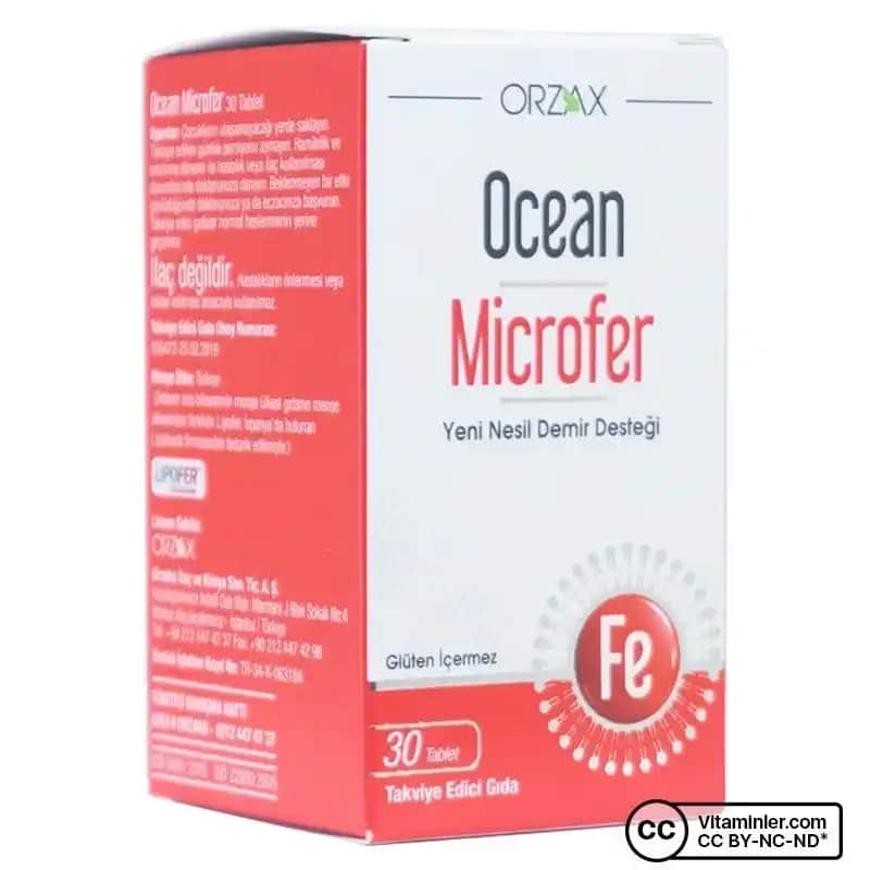 Ocean Microfer Demir Tablet: Demir Eksikliği ve Güzellik İçin Güvenilir Takviye Çözümü