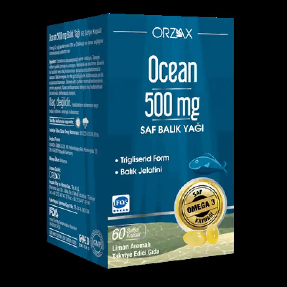 Ocean Omega 3 Balık Yağı 500 mg ile Cilt ve Güzellik İçin Doğal Destek