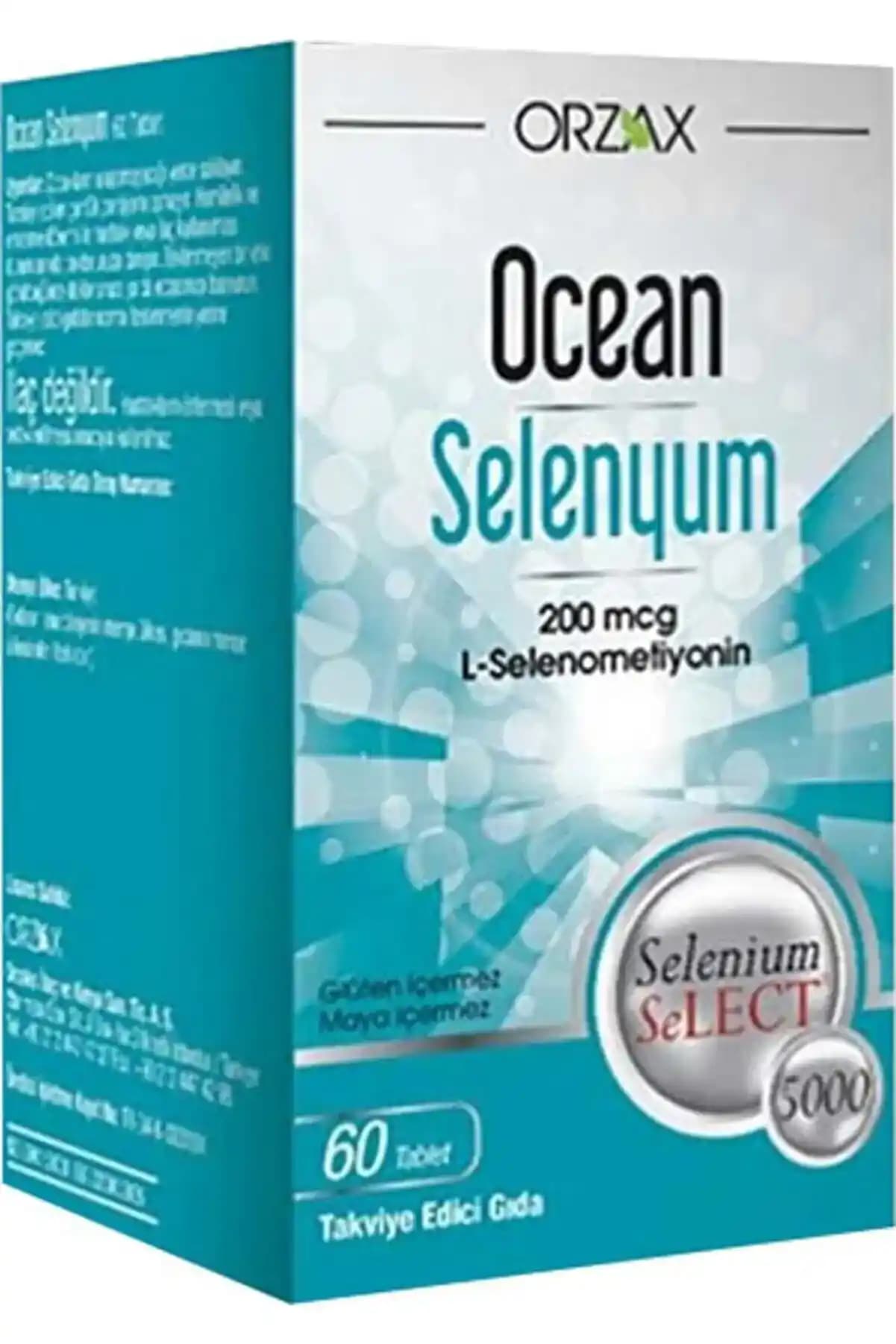 Ocean Selenyum 200 mcg 60 Tablet: Cilt ve Sağlık İçin Güçlü Bir Doğal Takviye