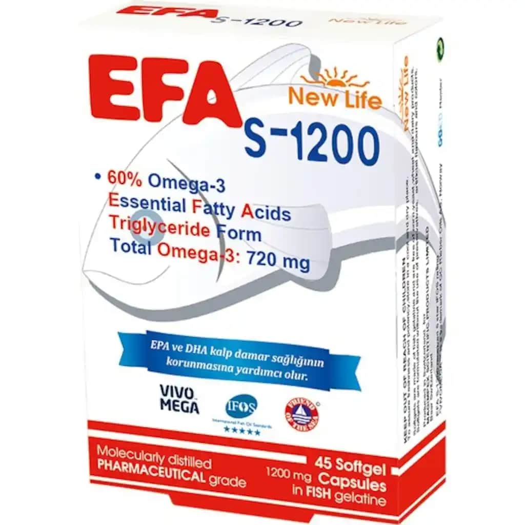 Omega 3 EFA 1200 ile Cilt, Saç ve Sağlığı Destekleyen Doğal Takviye