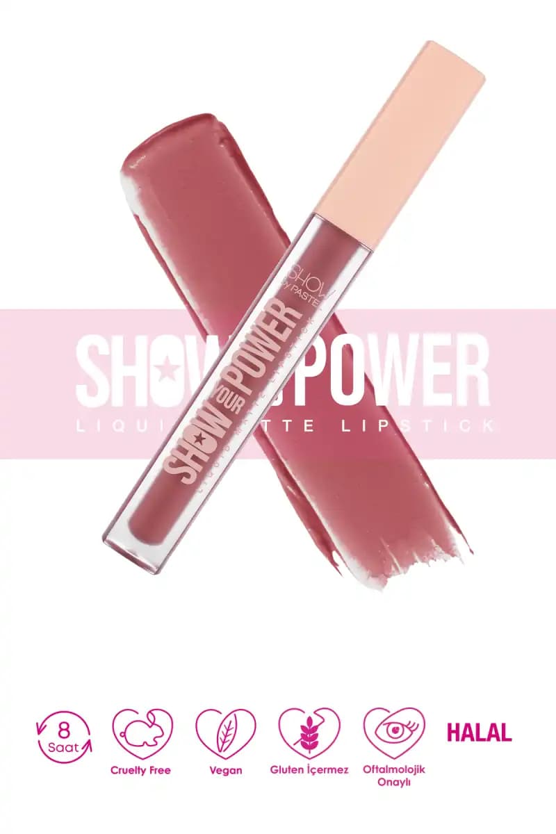 Pastel Show Your Power Likit Mat Ruj ile Güçlü ve Çekici Dudaklar Yaratın