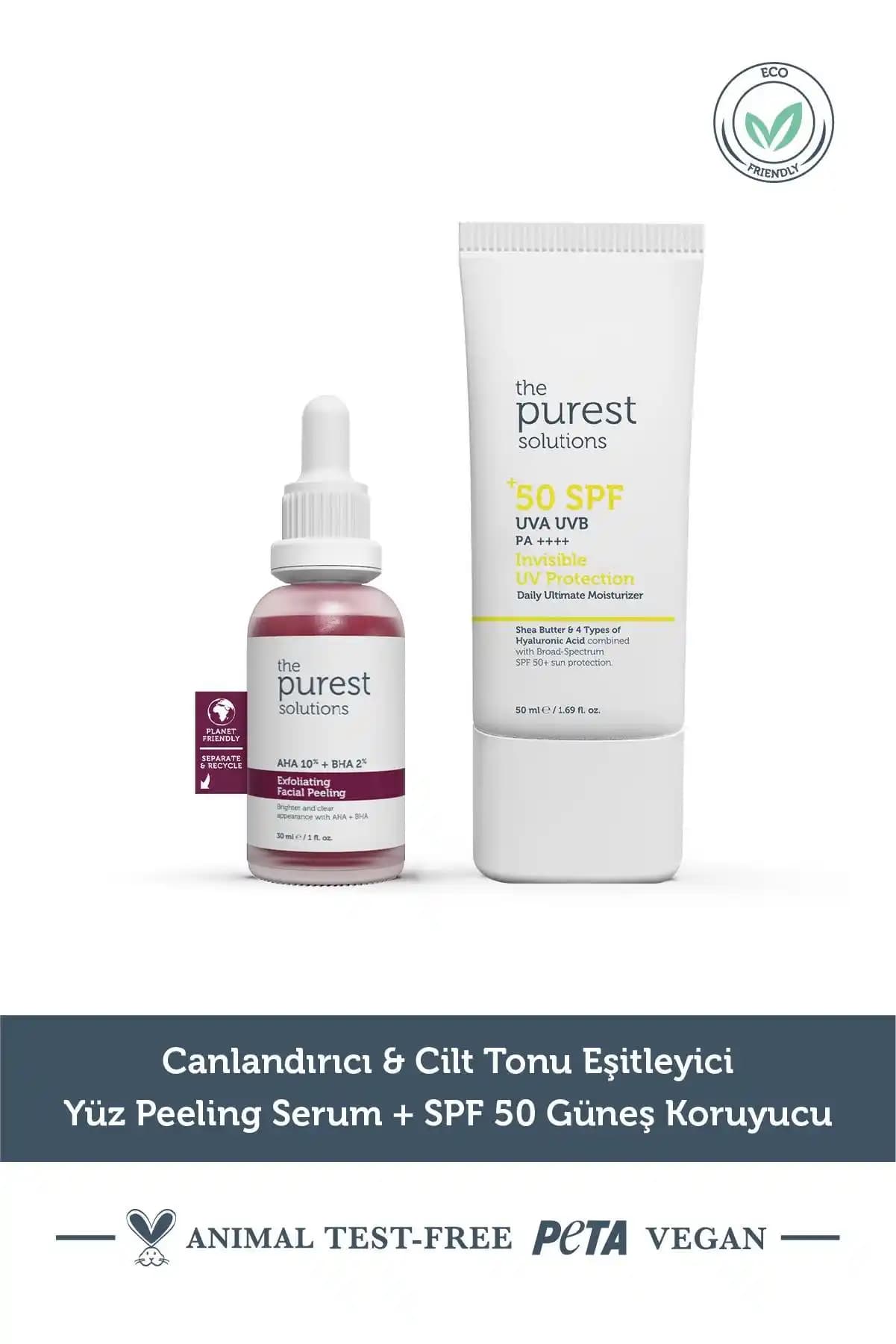 Purest Cilt Tonu Eşitleyici Yüz Peeling Serumu ile Daha Parlak ve Eşit Cilt Rengi